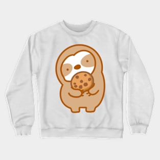 Cute Chocolate Chip Cookie Sloth Crewneck Sweatshirt